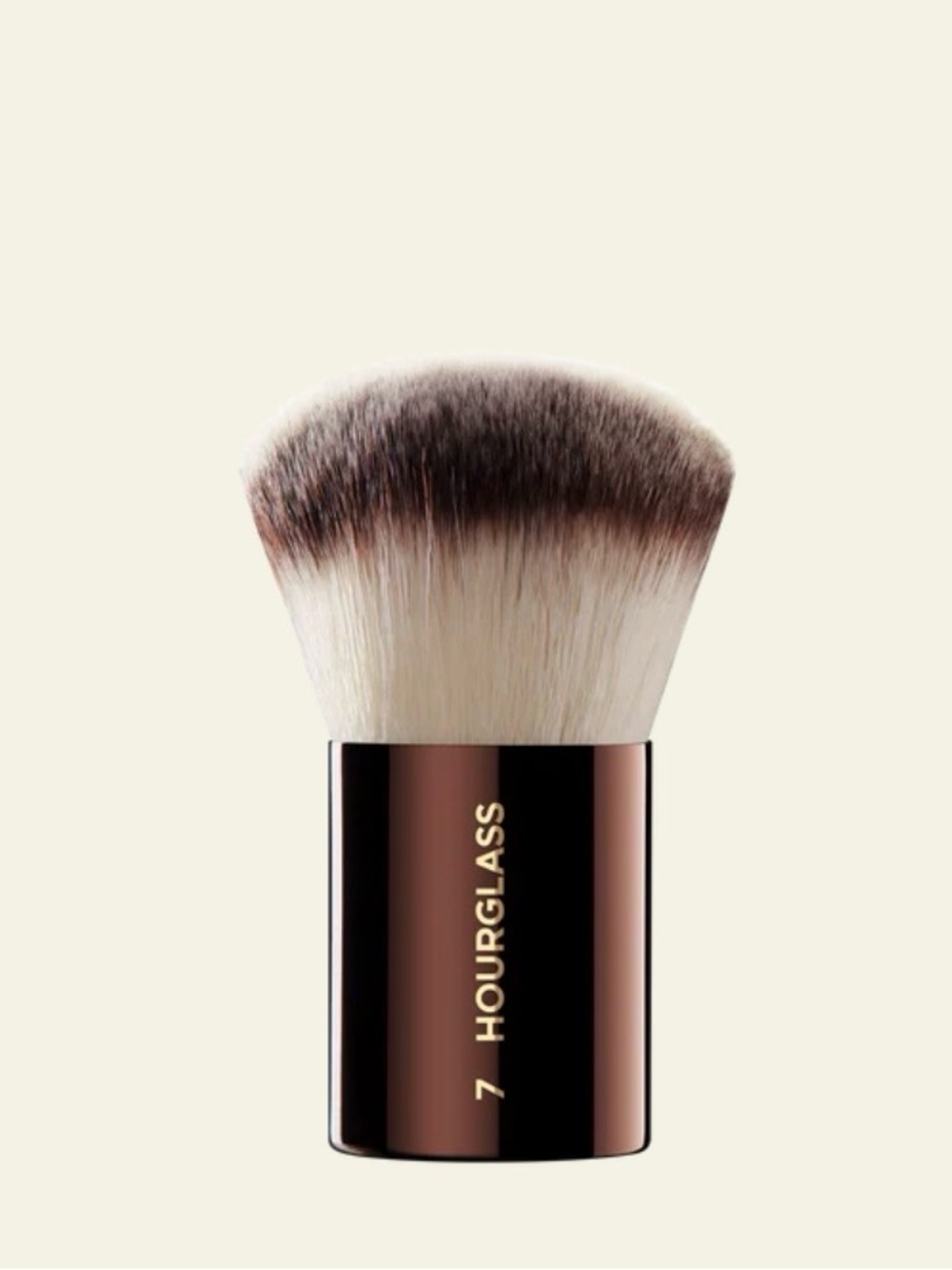 ✅⏳NIB Hourglass #7 Soft Finishing Brush — Brown with Cream Bristles